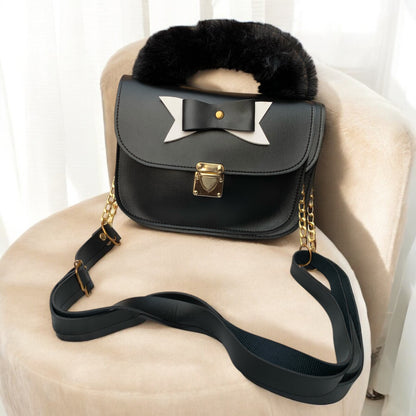 Twisted Black & White Hand Bag U(Y/89)